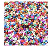 Lentejuelas Sueltas 20g Pure Color Sequin Flat Round 4mm Pvc Loose Sequins Crafts Paillette Sewing Clothes Decoration(Color 15)