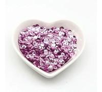 Lentejuelas sueltas cóncavas de 20 g, color 4,0 mm/5 mm, para bordado, costura a mano, manualidades, accesorios de ropa, cuentas, morado claro, 20 g, 5 mm, 2400 unidades