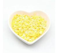 Lentejuelas sueltas cóncavas de 20 g, color 4,0 mm/5 mm, para bordado, costura a mano, manualidades, accesorios de ropa, cuentas, AB amarillo, 20 g, 5 mm, 2400 unidades