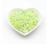 Lentejuelas sueltas cóncavas de 20 g, color 4,0 mm, serie 5 mm, para bordado, costura a mano, manualidades, accesorios de ropa, cuentas, AB, verde fruta, 20 g, 5 mm, 2400 unidades