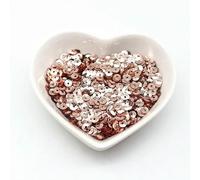 Lentejuelas sueltas cóncavas de 20 g, color champán, 4,0 mm, 5 mm, para bordado, costura a mano, manualidades, accesorios de ropa, cuentas, 2400 unidades.