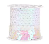 Lentejuelas sueltas de 4,5 m, 6 mm, redondas y planas, antienvejecimiento, doradas, for manualidades, álbumes de recortes, accesorios y bordados.(Light pink)