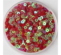 Lentejuelas sueltas, Lentejuelas for manualidades y costura multicolor 3-6 mm(ABred,5mm 1000pcs 10g)