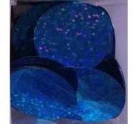 Lentejuelas sueltas, Lentejuelas redondas de PVC 280 holograma multicolor 30 mm for ropa danza del vientre(Dark Blue)