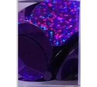 Lentejuelas sueltas, Lentejuelas redondas de PVC 280 holograma multicolor 30 mm for ropa danza del vientre(Purple)