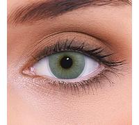 Lentes de contacto grises naturales ATLANTIS GREY de alta cobertura + contenedor de LENZOTICA I 1 par (2 piezas) I DIA 14.00 I sin aumento I 0,00 dioptrías