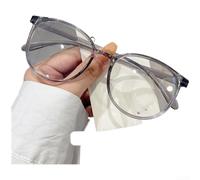 Lentes de gran tamaño con bloqueo de luz azul para mujeres y hombres, ligeros, con marco grande, antifatiga ocular, para lectura en computadora, ajuste cómodo para la oficina diaria (D)