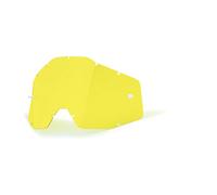 Lentes de repuesto 100 % para gafas, compatibles con Racecraft 1 Accuri 1 Strata 1 (antivaho-amarillo)