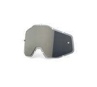 Lentes de repuesto 100 % para gafas, compatibles con Racecraft 1 Accuri 1 Strata 1 (espejo antivaho inyectado plateado/humo)