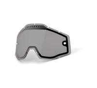 Lentes de repuesto 100 % ventiladas para gafas, compatibles con Racecraft 1 Accuri 1 Strata 1 (doble panel antivaho ventilado-humo)