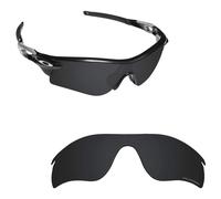 Lentes de repuesto Alphax Stealth Black Optimized Polarizadas y grabadas para Oakley RadarLock Path OO9181
