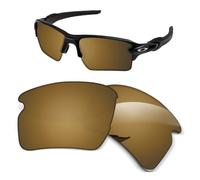 Lentes de repuesto de 1,5 mm compatibles con gafas de sol Oakley Flak 2.0 XL OO9188, antiarañazos y resistentes a los impactos, bronce polarizado