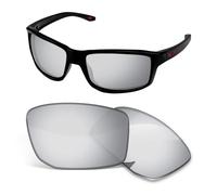 Lentes de repuesto de 1,5 mm compatibles con lentes de sol Oakley Gibston OO9449 de 61 mm, antiarañazos y resistentes a los impactos, polarizados en plata oscura