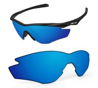 Lentes de repuesto de 1,6 mm compatibles con gafas de sol Oakley M2 Frame OO9212 OO9343 OO9254, antiarañazos y resistentes a los impactos, Espejo azul hielo