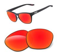 Lentes de repuesto de 1,6 mm compatibles con gafas de sol Oakley Manorburn OO9479 de 56 mm, antiarañazos y resistentes a los impactos, Espejo naranja y rojo