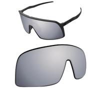 Lentes de repuesto de 1,6 mm compatibles con gafas de sol Oakley Sutro S OO9462, antiarañazos y resistentes a los impactos, Espejo plateado oscuro