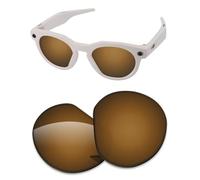 Lentes de repuesto de 1,6 mm compatibles con gafas inteligentes Oakley Meta HSTN OW8002 de 51 mm, antiarañazos y resistentes a los impactos, Espejo de bronce, Talla única