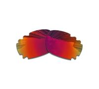Lentes de repuesto para gafas de sol Oakley Racing Jacket Vented | Jawbone Vented Sunglasses/1.5 mm polarizadas/fáciles de instalar (dark red)