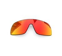 Lentes de repuesto polarizadas de 1,6 mm para gafas de sol Oakley Sutro OO9406, protección UV, lente de espejo oscuro, piezas de reparación y kit (rojo fuego)