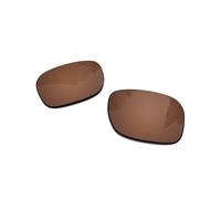 Lentes de repuesto polarizadas de 1,6 mm para Oakley Holbrook OO9102 | Holbrook Mix OO9384 lentes de sol, protección UV, lente de espejo oscuro, piezas de reparación y kit (marrón ámbar)