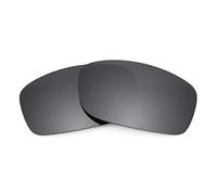 Lentes de Repuesto Revant Compatibles con Gafas de Sol Oakley Fives Squared, Polarizados, Negro Cromado MirrorShield