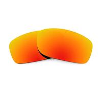 Lentes de Repuesto Revant Compatibles con Gafas de Sol Oakley Fives Squared, Polarizados, Rojo Fuego MirrorShield