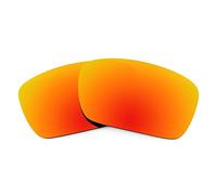 Lentes de Repuesto Revant Compatibles con Gafas de Sol Oakley Fuel Cell, Polarizados, Rojo Fuego MirrorShield