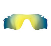 Lentes de repuesto Wetnenss para gafas de sol Oakley RadarLock Path con ventilación/1,5 mm polarizadas/fáciles de instalar, Dorado, 136*45mm