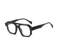 Lentes de sol con doble puente para mujer, lentes de sol degradados, marco de lente transparente, retro, punk, UV400, negro transparente