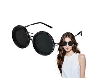 Lentes de sol de tinte ajustables, lentes polarizados de 1 a 9 engranajes, lentes redondos, lentes de sol tintados ND 9, accesorios de filtro ajustable, lentes de sombra para playa, y exteriores