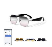Lentes de sol inteligentes con traducción de inteligencia artificial para hombres y mujeres, con Bluetooth, manos libres, UV400, para viajes, negocios, ciclismo, pesca, conducción, Pink