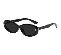 Lentes de sol plegables para mujer, lentes polarizados, ligeros, portátiles, con funda, protección solar, negro medianoche, CD010 negro