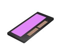 Lentes de soldadura de oscurecimiento automático, lente horizontal de color real para campanas de soldadura, piezas de repuesto solares de color real, accesorios automáticos ajustables para cascos de