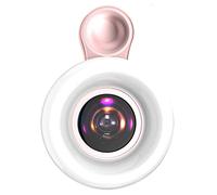 Lentes macro para teléfono, lentes de cámara macro de alta definición, lente de fotografía portátil con lámpara de llenado LED, lente de fotografía de luz de llenado macro para fotos, videos