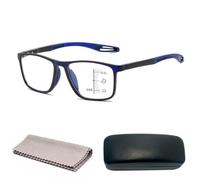 Lentes para Computadora Filtro Luz Azul, Gafas de Lectura Progresivas | Gafas Presbicia Multifocales Fotocromáticas, TR90 Ligero Antifatiga con Estuche y Paño