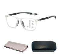 Lentes para Computadora Filtro Luz Azul, Gafas de Lectura Progresivas | Gafas Presbicia Multifocales Fotocromáticas, TR90 Ligero Antifatiga con Estuche y Paño