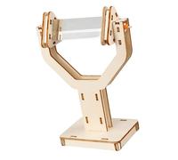 Lentes triangulares con soporte de madera, demostrador de reflexiones de luz para experimentos física, aula, laboratorio de ciencias