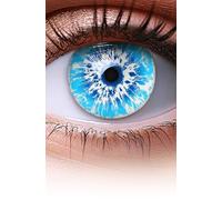 Lentillas de color azul Ice Blue 1 par. Cómodas y perfectas para carnaval de Halloween, cosplay de anime, blandas, sin dioptrías, sin graduación