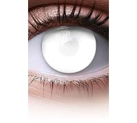 Lentillas de color blanco Blind White Mentalist 1 par. Cómodas y perfectas para carnaval de Halloween, cosplay de anime, blandas, sin dioptrías, sin graduación