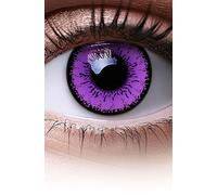 Lentillas de color morado Purple Flower 1 par. Cómodas y perfectas para carnaval de Halloween, cosplay de anime, blandas, sin dioptrías, sin graduación