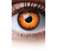 Lentillas de color naranja Orange Werewolf 1 par. Cómodas y perfectas para carnaval de Halloween, cosplay de anime, blandas, sin dioptrías, sin graduación