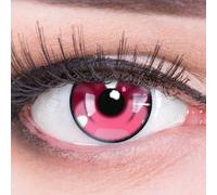 Lentillas de color rosa 'Anime Arc 3 Pink' 1 par. Cómodas y perfectas para carnaval de Halloween, cosplay de anime, blandas, sin dioptrías + recipiente de lentillas, sin graduación