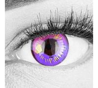 Lentillas de color violeta Anime Violet 1 par. Para Halloween Carnaval, cosplay de anime, gratis estuche de lentillas sin graduación