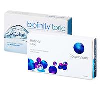 Lentilles de contact mensuelles Biofinity Toric CooperVision Dioptrie +3.25 Courbure 8.70 Diametre 14.50 Cylindre -0.75 Axe 10° (6 lentilles)