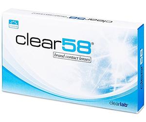 Lentilles de contact mensuelles Clear 58 ClearLab Dioptrie -6.00 Courbure 8.70 Diametre 14.00 (6 lentilles)