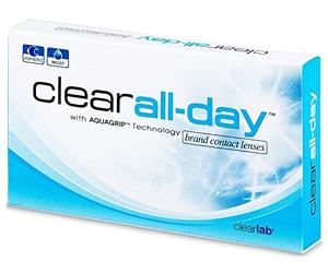 Lentilles de contact mensuelles Clear All-Day ClearLab Dioptrie -5.50 Courbure 8.60 Diametre 14.20 (6 lentilles)