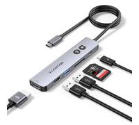 LENTION AI Hub, Adaptador USB C con Inteligente IA, HDMI 4K@60Hz