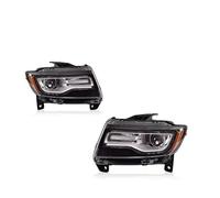 LENTLY Foco Trabajo LED Faros Faros Delanteros Para Jeep Para Compass 2011-2015 Para Grand Para Cherokee Conjunto Faros LED Completos Lente Proyector Mejorada(Sliver one pair,LHD_HALOGEN)