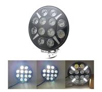 LENTLY Foco Trabajo LED Faros Para 4x4 Para Todoterreno ATV UTV Camión Tractor Motocicleta Luces 9 Pulgadas 120W Luz Trabajo LED Redonda Luz Trabajo Combinada Alta Potencia(1piece white DRL)