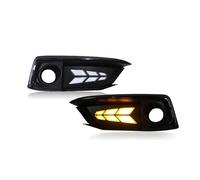 LENTLY Foco Trabajo LED Faros Para Civic 10.ª Generación 2016-2020 Faros Antiniebla DRL Luz Arranque Dinámica Intermitentes Para Automóviles Luces Antiniebla Para Parachoques(Smoked)